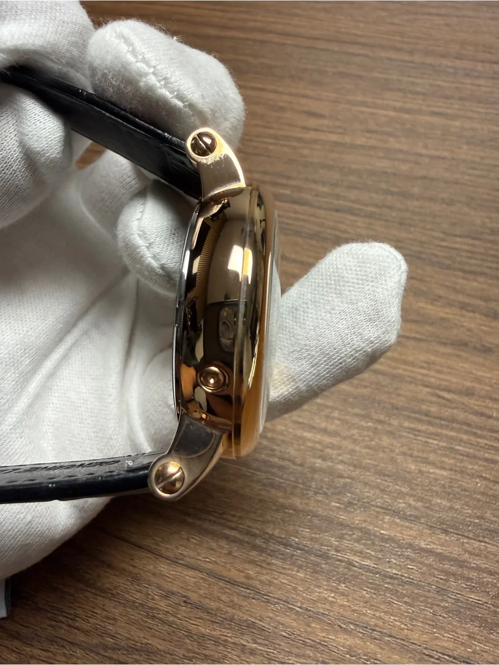 Men's Black Dial Rose Gold Case Automatic Watch